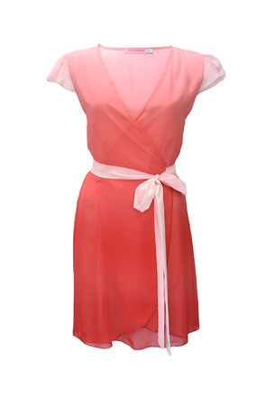 Coral Ombre Beach Dress