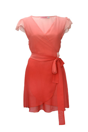Coral Ombre Beach Dress